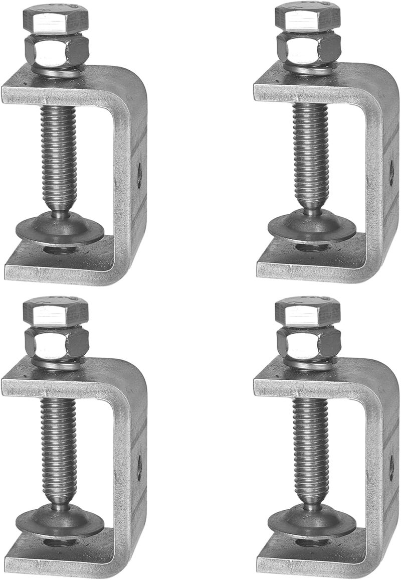 MCSDFN 4 Pack Stainless Steel C Clamps 1-1/2" with Stable Wide Jaw Opening, Small C-Vise Clamps Heavy Duty U Clamp for Metalworking Woodworking Welding Mounting - Image 1